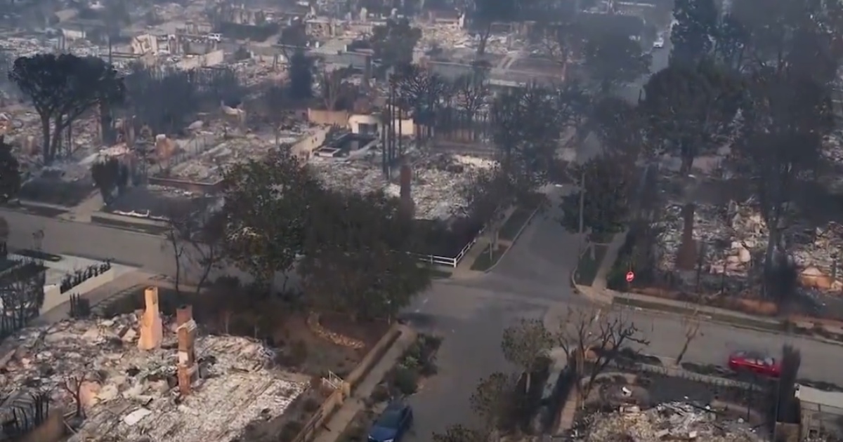 Aerial Footage Captures Devastating Scope of LA Wildfires