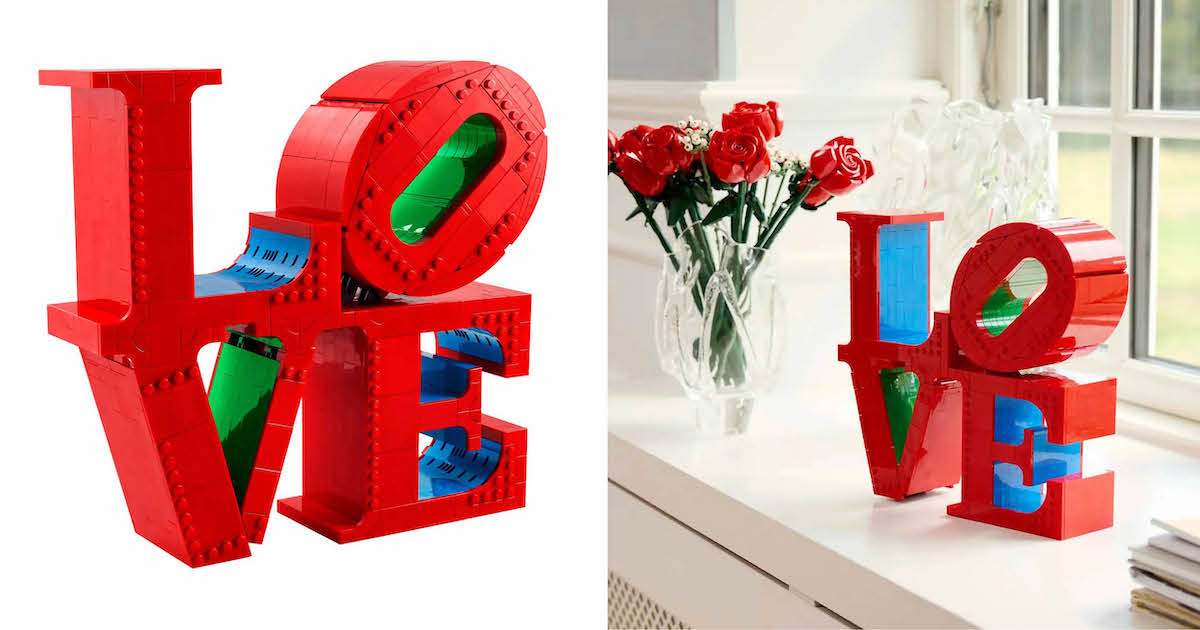LEGO Recreates Robert Indiana's Famous “Love” Design