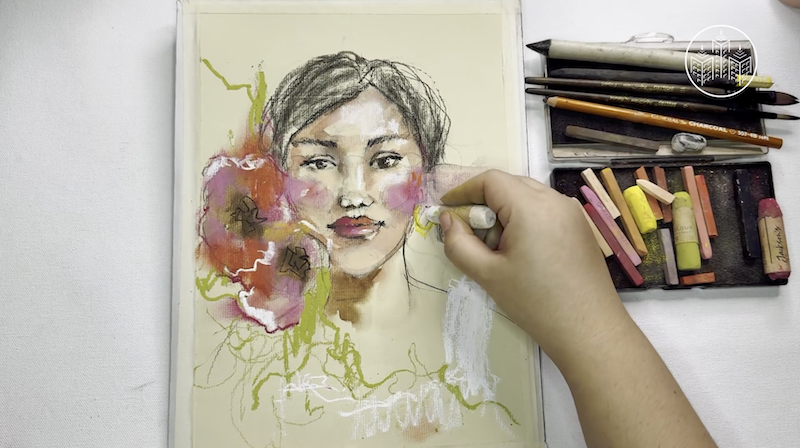 Mixed Media Portraits Class by Nitika Ale