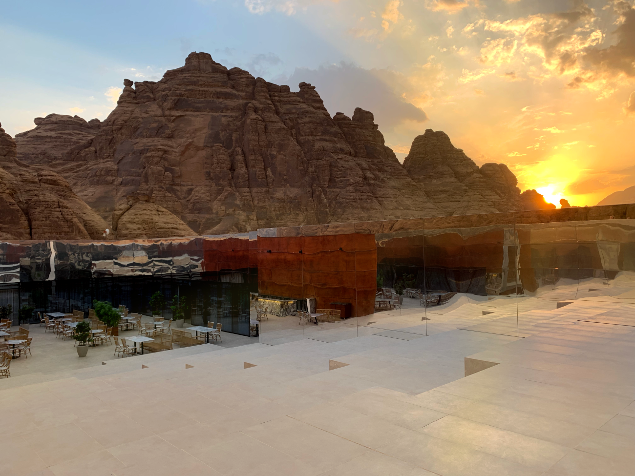 Maraya Concert Hall at Sunset