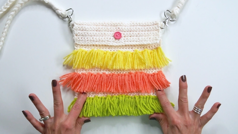 Crochet purse