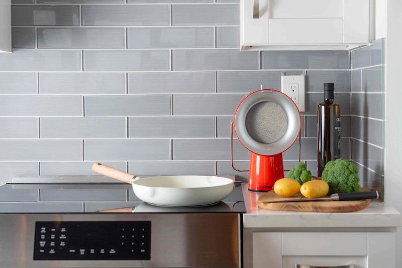 The AirHood 2 is a portable range hood with improved power and reduced noise