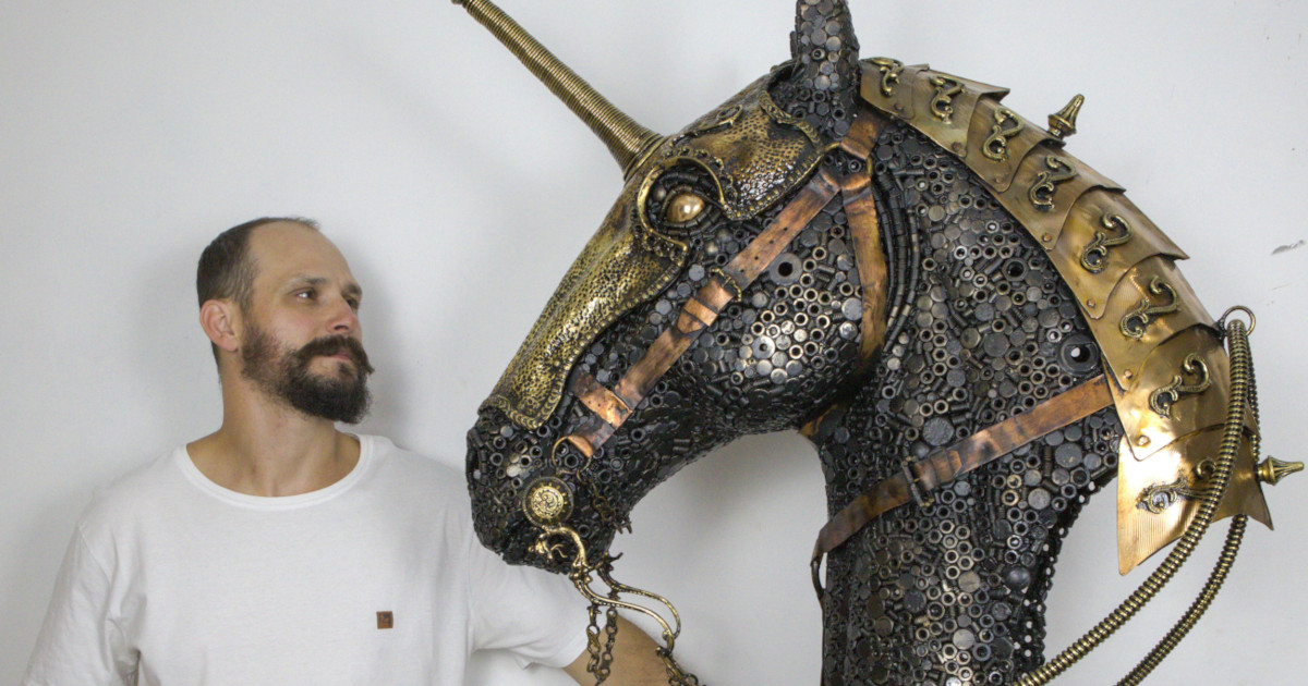A Look Into Michel Torres Costa's Scrap Metal Sculptures
