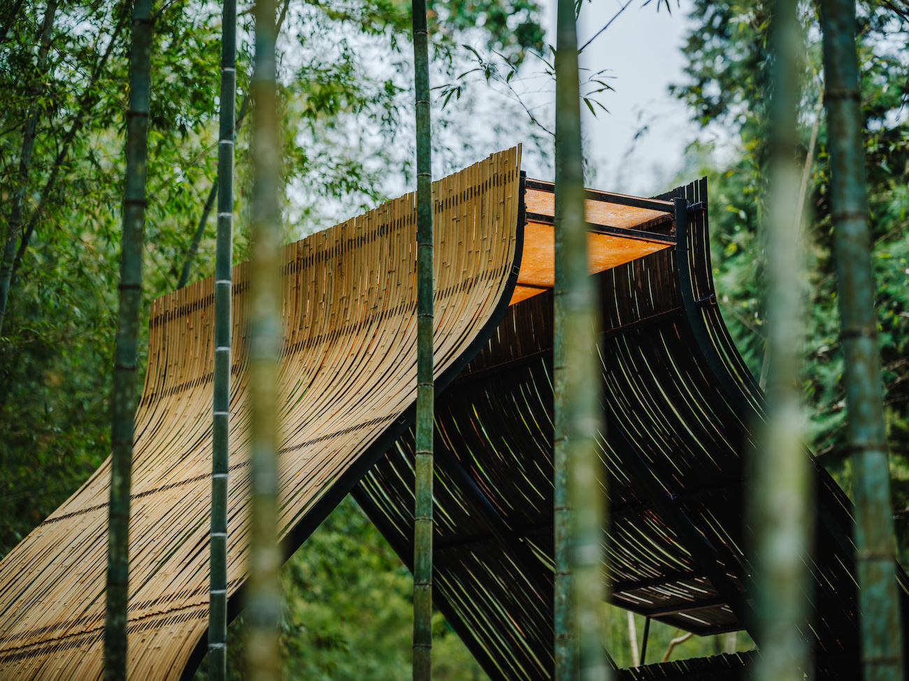 Proyecto de cabina de bambú: albóndigas de arroz pegajosas del artista taiwanés Cheng Tsung Feng