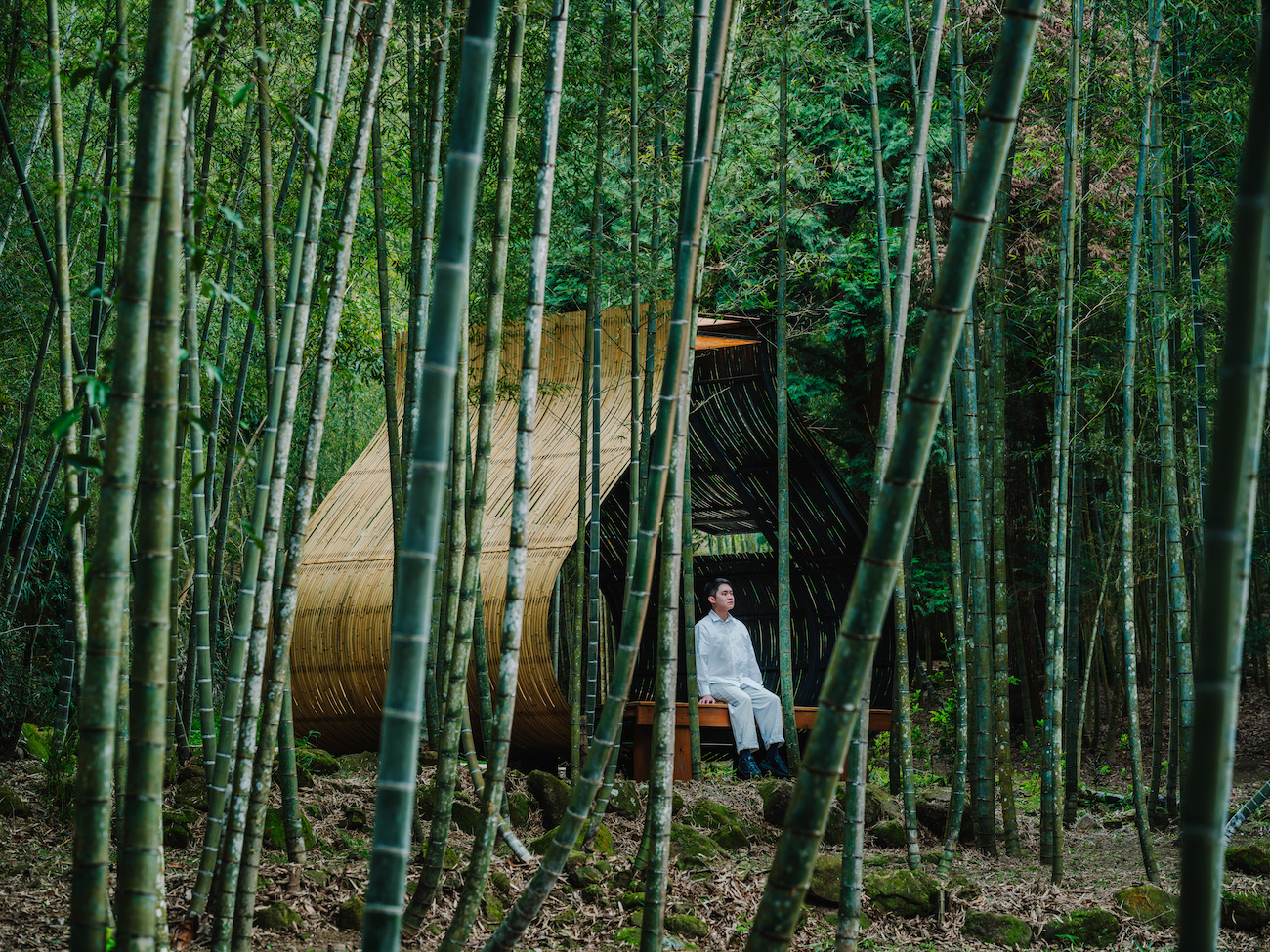 Proyecto de cabina de bambú: albóndigas de arroz pegajosas del artista taiwanés Cheng Tsung Feng