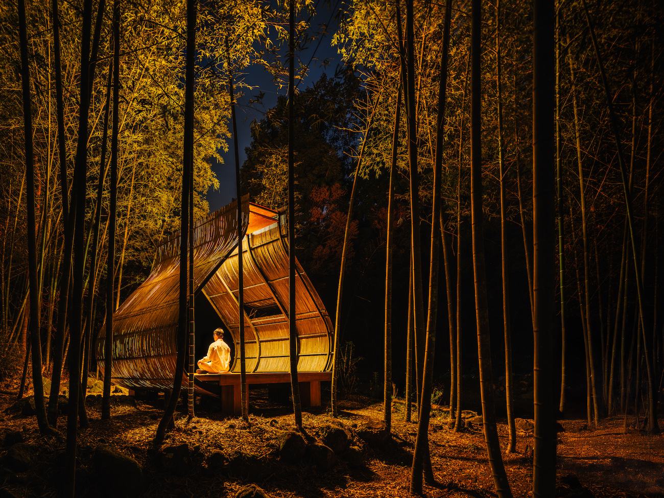 Proyecto de cabina de bambú: albóndigas de arroz pegajosas del artista taiwanés Cheng Tsung Feng