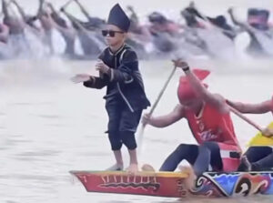 Who is Aura Farming Boy? Meet the Indonesian Boat Racing Kid
