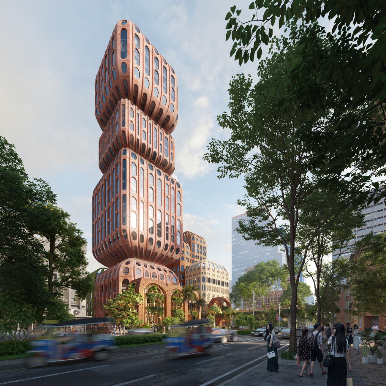 Representación de Hatai de Heatherwick