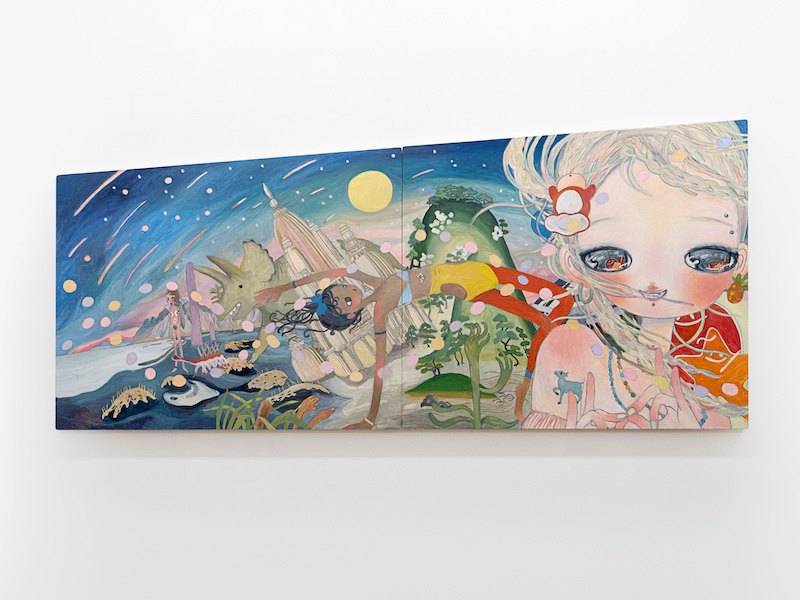 "現在から過去、中心への流れ | from present to past, the flow to the center," 2025. (©2025 AYA TAKANO/Kaikai Kiki Co., Ltd. All Rights Reserved.)