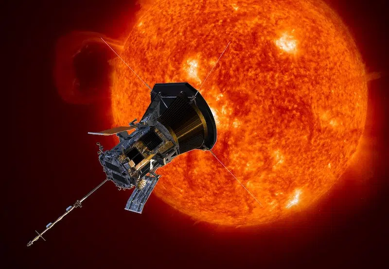 Artist rendition of the Parker Solar Probe spacecraft approaching the Sun. (Photo: NASA, Public domain)