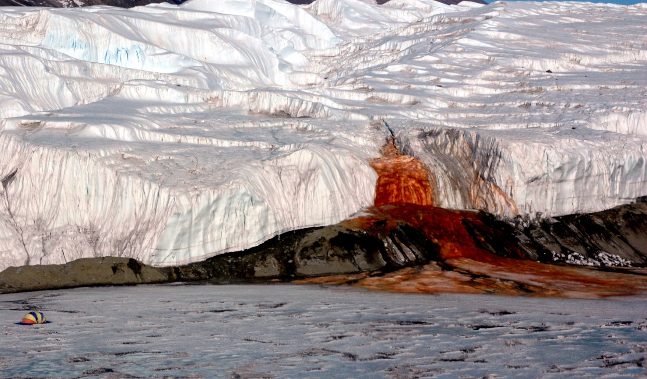 Blood Falls in East Antarctica