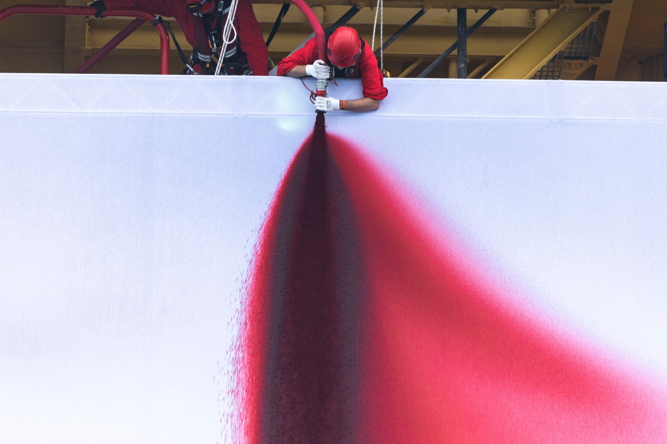 Activists Install BUTCHERED by Anish Kapoor onto Active Shell Platform in the North Sea