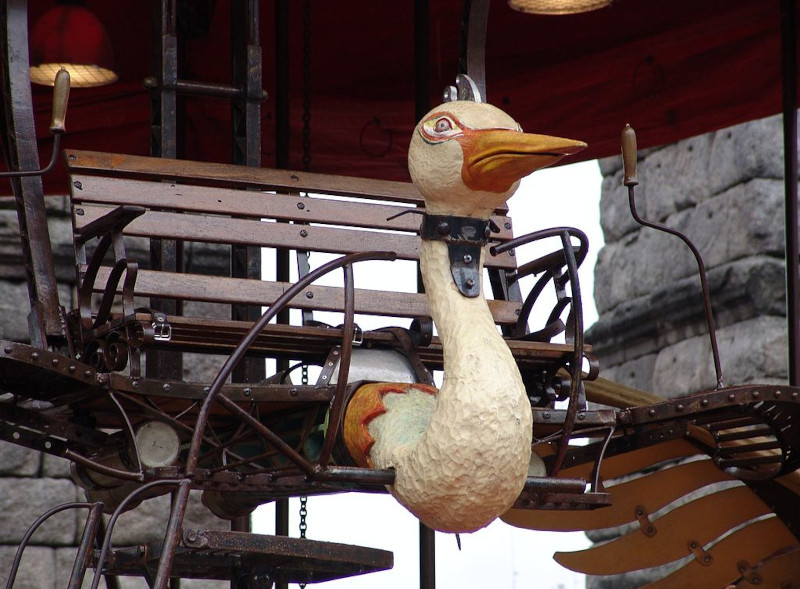 Details of Le Manege d'Andrea, a merry go round in France