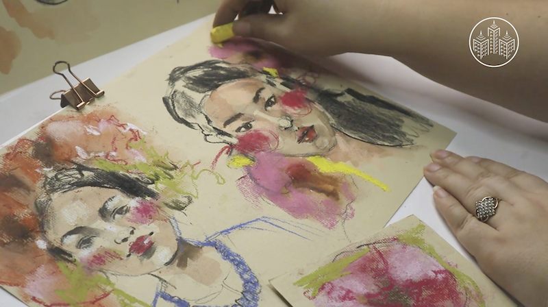 New class for presale: Mixed Media Portrait Drawing