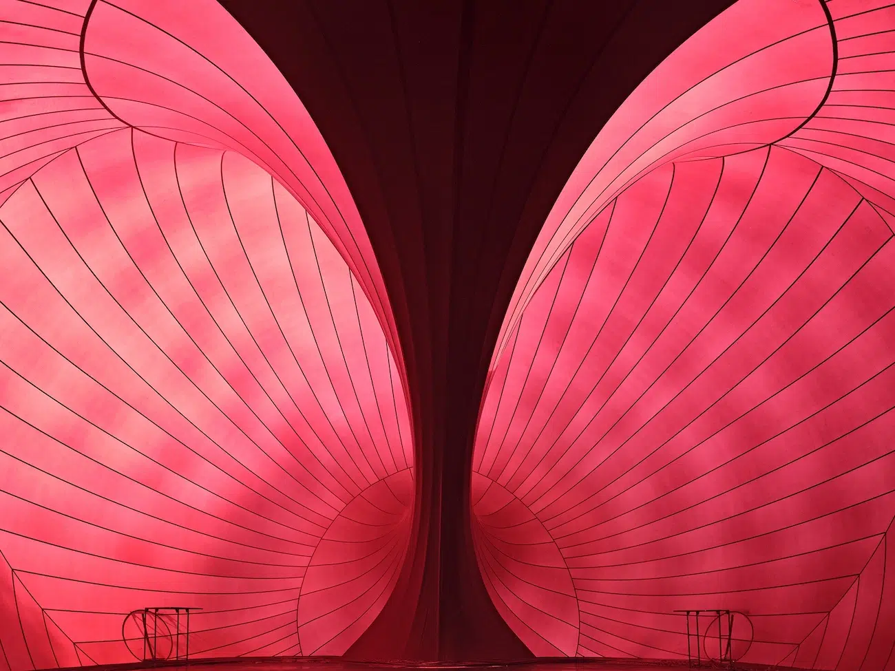 Anish Kapoor and the late architect Arata Isozaki's mobile concert hall, "Ark Nova," set up during the Lucerne Festival in Switzerland.