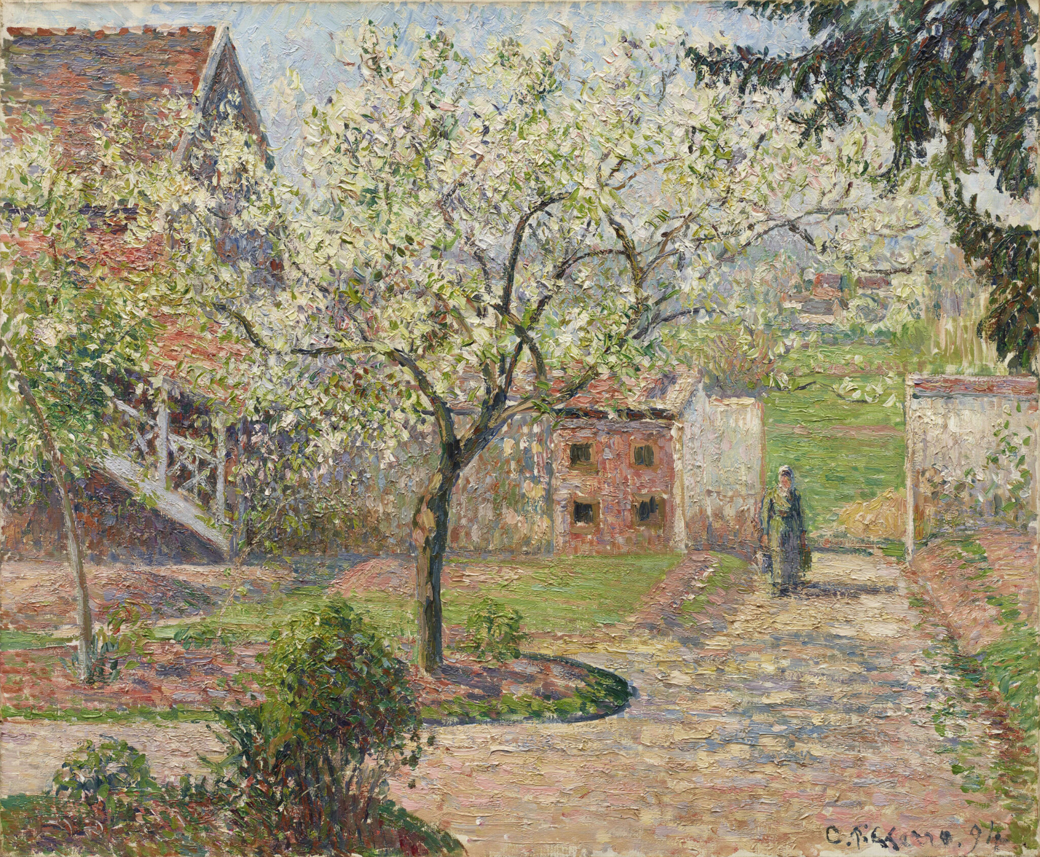 "The Studio at Éragny, Pear Trees in Bloom," 1894. (Photo: Heritage Images / Fine Art Images)