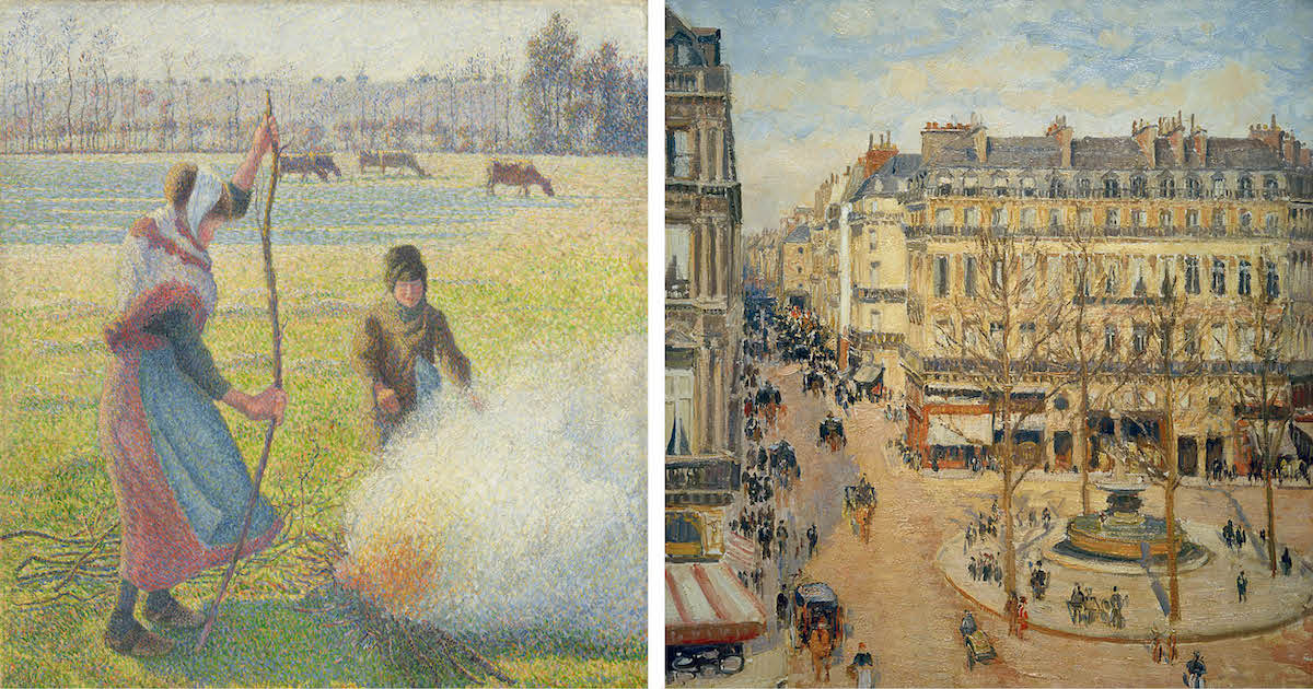 Camille Pissarro、海外版超希少レゾネ、新品額装付 Sunlight, Afternoon, La Rue de l'Epicerie, Rouen by Camille