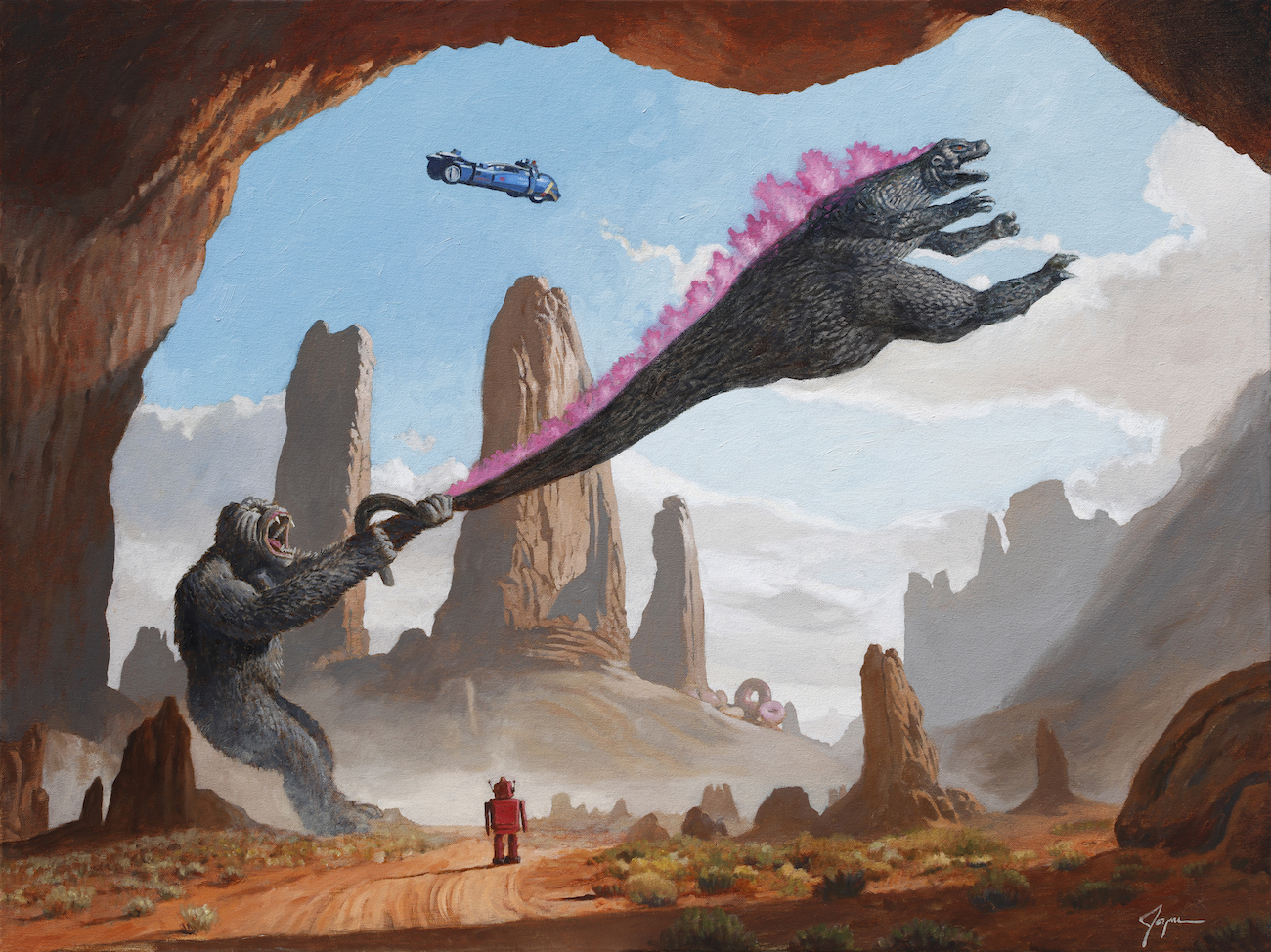 Pop surrealist paintings by Eric Joyner