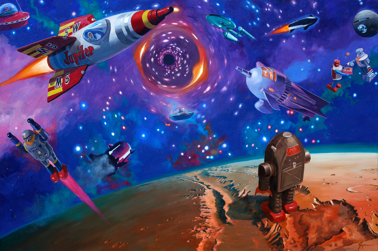 Pop surrealist paintings by Eric Joyner