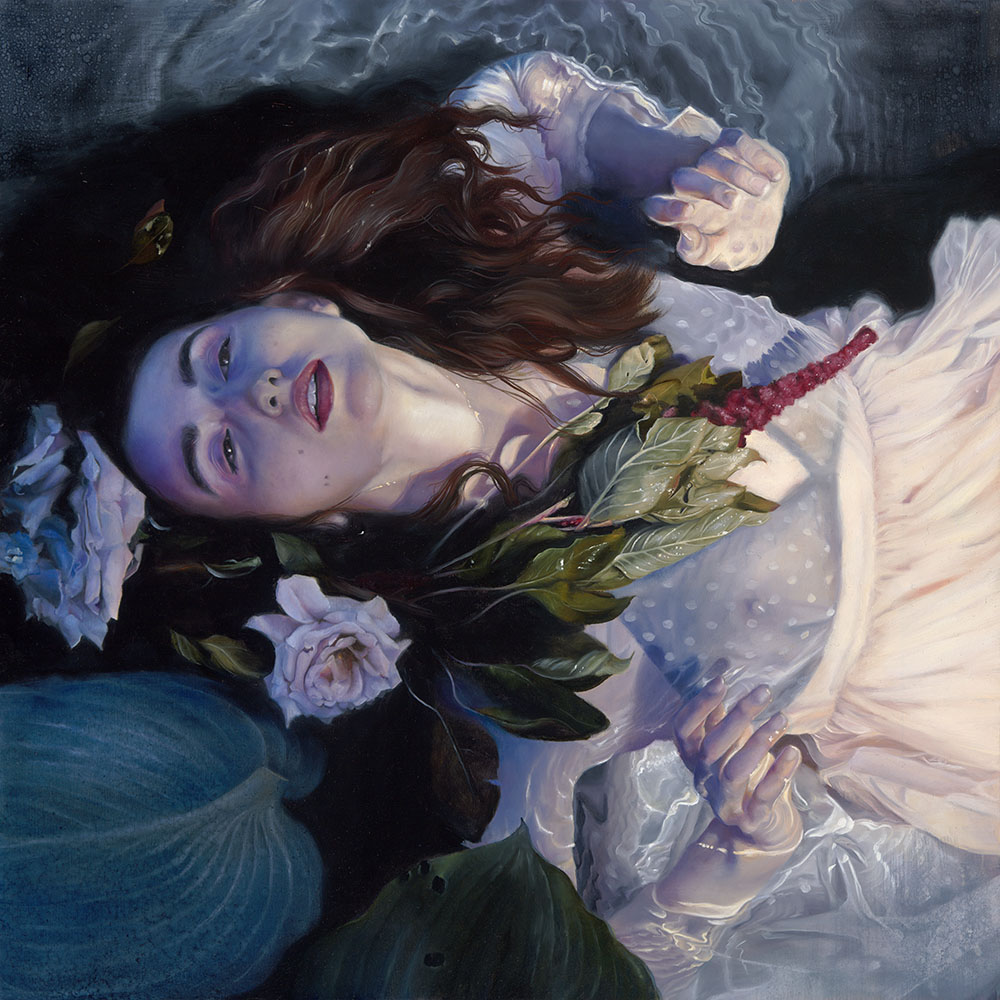 Painting by Kari-Lise Alexander, director of Roq la Rue Gallery