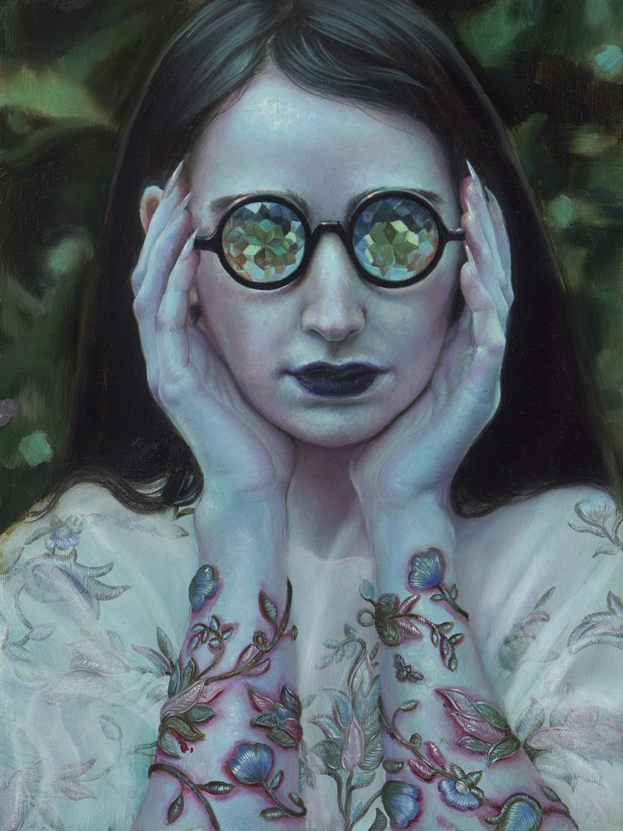 Painting by Kari-Lise Alexander, director of Roq la Rue Gallery