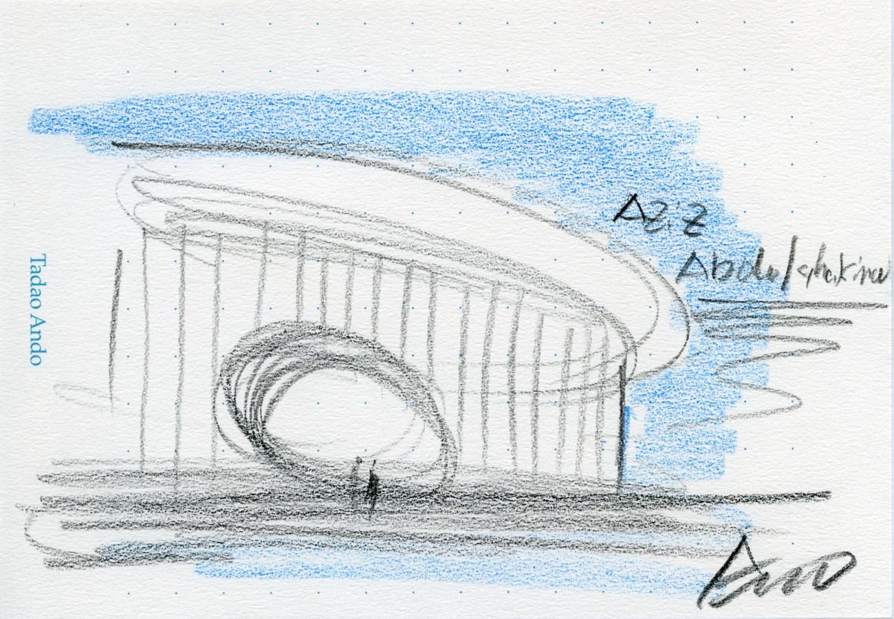 National Museum of Uzbekistan Sketch by Tadao Ando