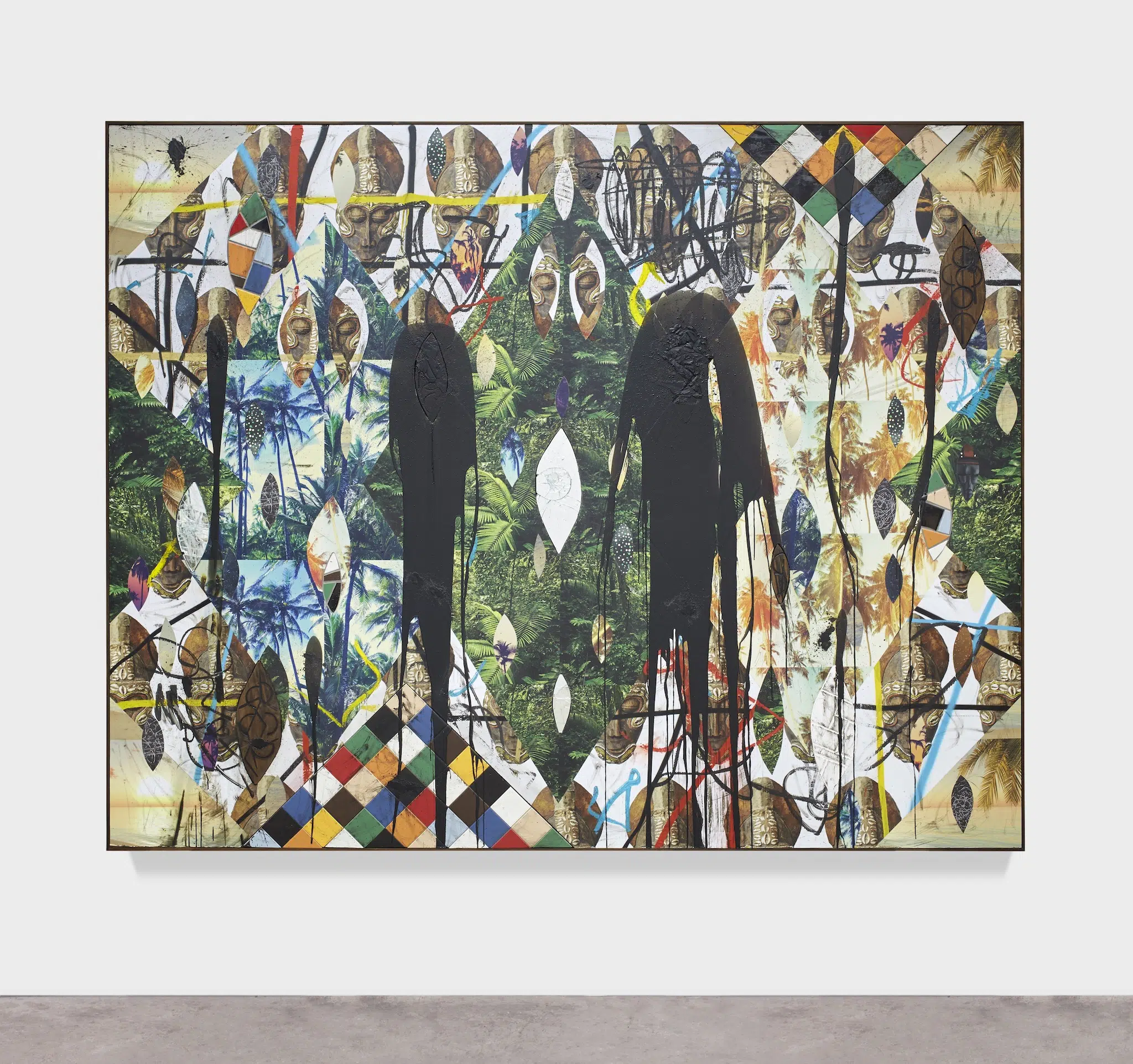 "Untitled Escape Collage," 2018. (Photo: Martin Parsekian, collection of Kathy and Mitchell Jacobson)