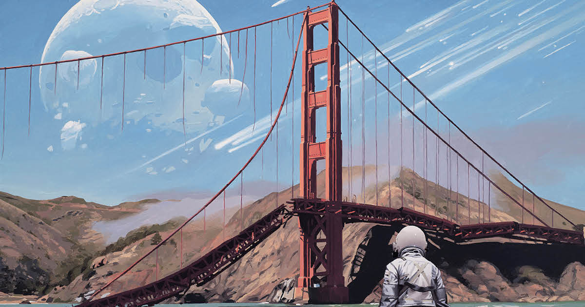 Artist Conjures Surreal, Futuristic Worlds Populated By a Lone Astronaut