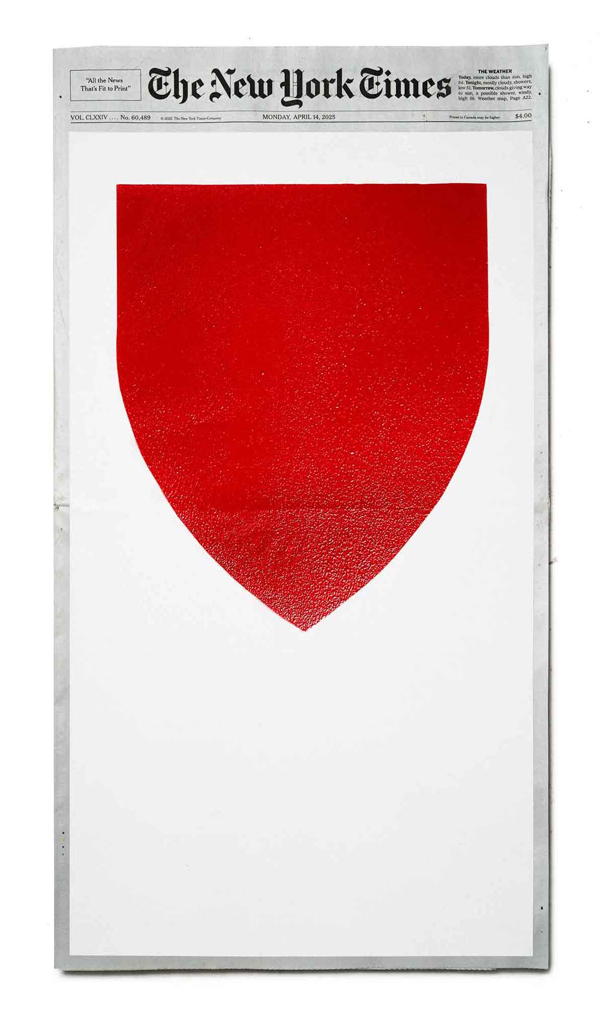 "Harvard," April 14, 2025.