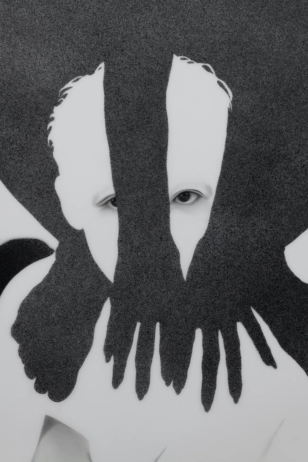 Samantha Yun Wall, detail from "Family Secrets," 2022. (Photo: Timothy Hawkinson Gallery)