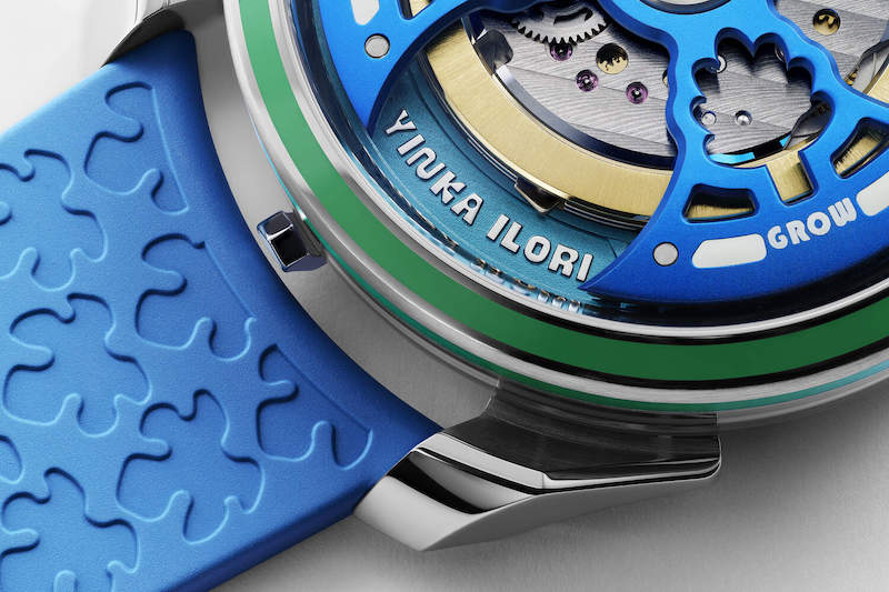 Yinka Ilori's "Grow Your Dreams" watch collection, produced in collaboration with MB&F's "M.A.D.Editions" line