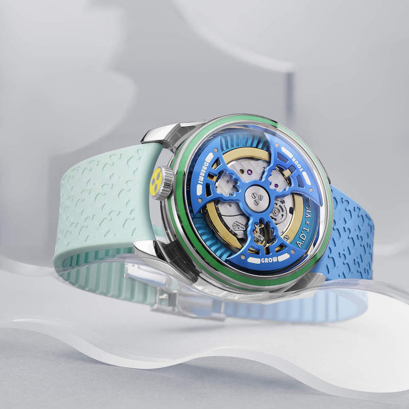 Yinka Ilori's "Grow Your Dreams" watch collection, produced in collaboration with MB&F's "M.A.D.Editions" line