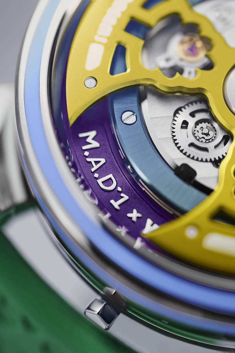 Yinka Ilori's "Grow Your Dreams" watch collection, produced in collaboration with MB&F's "M.A.D.Editions" line