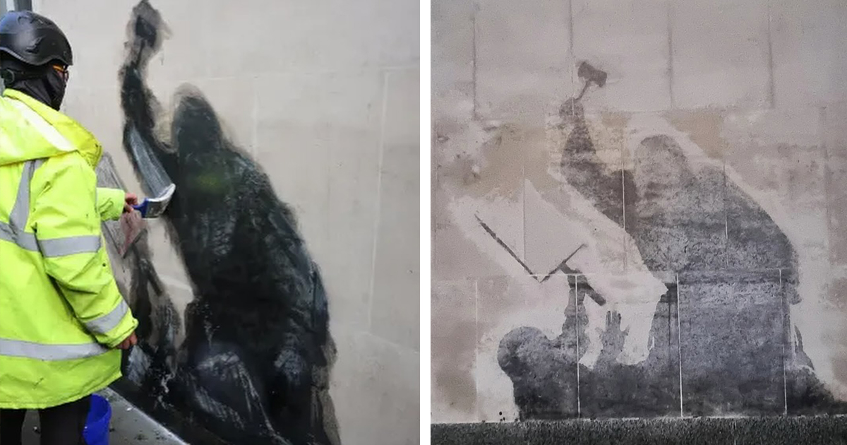 Efforts To Erase Banksy’s New Mural May Have Actually Amplified His Message