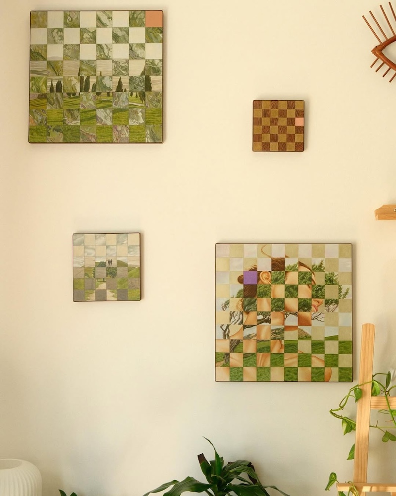 "Chess Collection" Colored Pencil Drawings by Sasha Krautman