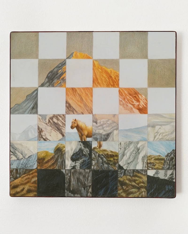 "Chess Collection" Colored Pencil Drawings by Sasha Krautman