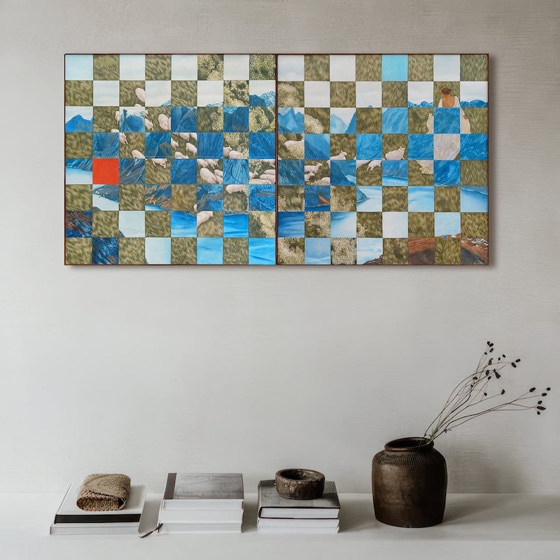 "Chess Collection" Colored Pencil Drawings by Sasha Krautman