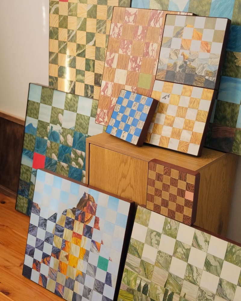 "Chess Collection" Colored Pencil Drawings by Sasha Krautman