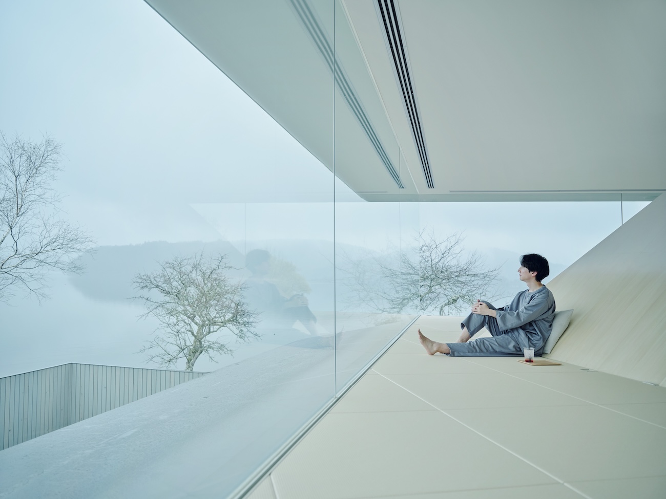 Japanese Sauna With Views of Mount Fuji Inspired by the Mountain’s “Hat”