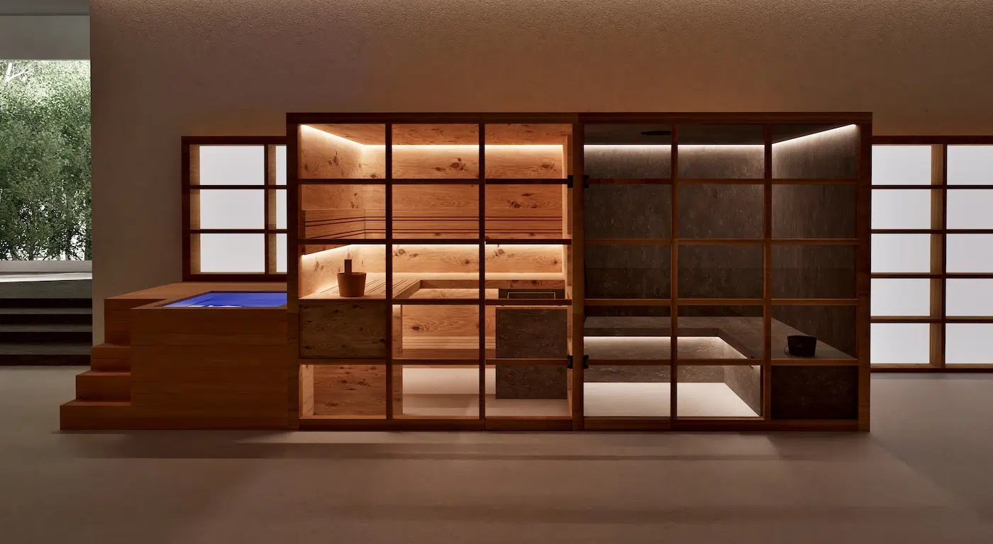 Sleek Modular Wellness System Is a Sauna, Steambath, and Plunge Pool in One