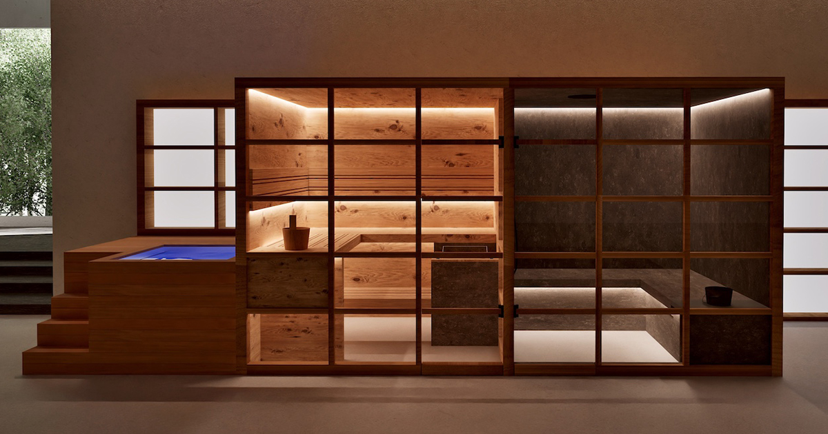 Sleek Modular Wellness System Is a Sauna, Steambath, and Plunge Pool in One
