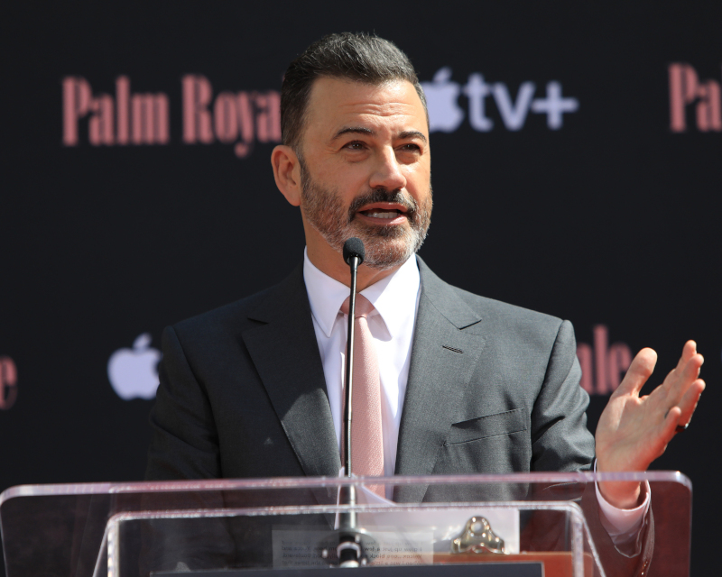 Jimmy Kimmel at the Carol Burnett Hand And Footprint Ceremony at the TCL Chinese Theater IMAX on June 20, 2024 in Los Angeles, CA