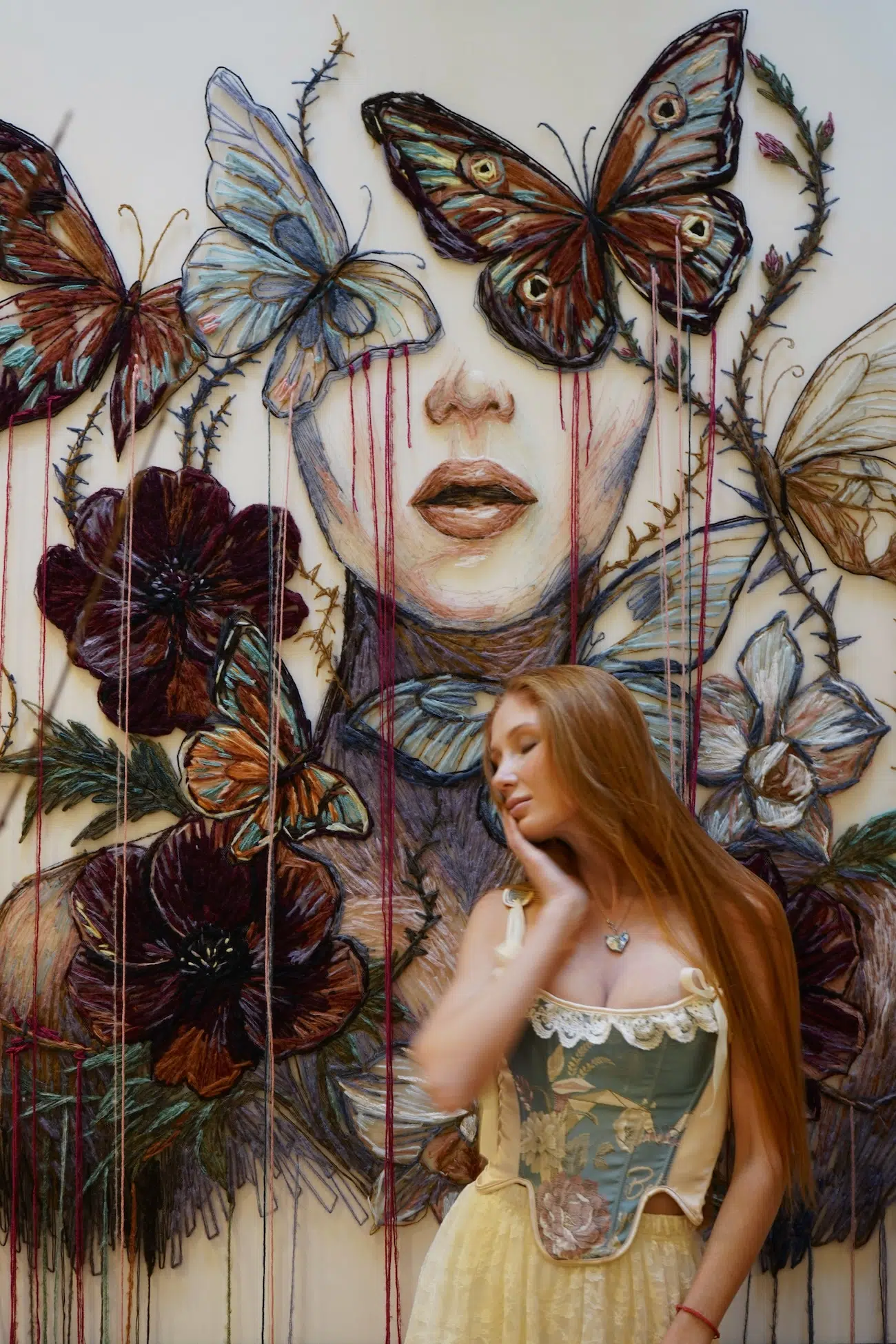 Embroidery on Tulle by Kathrin Marchenko