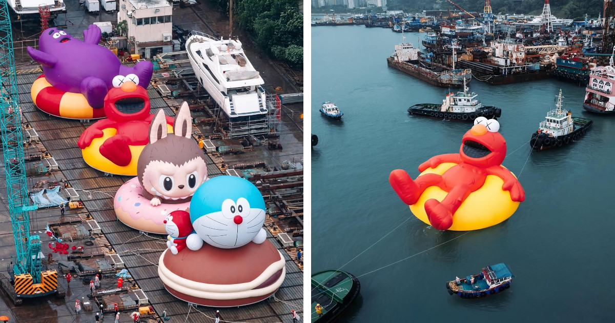 Giant Inflatable Labubu, KAWS x Elmo, and More Will Float in World’s First & Largest “Water Parade”