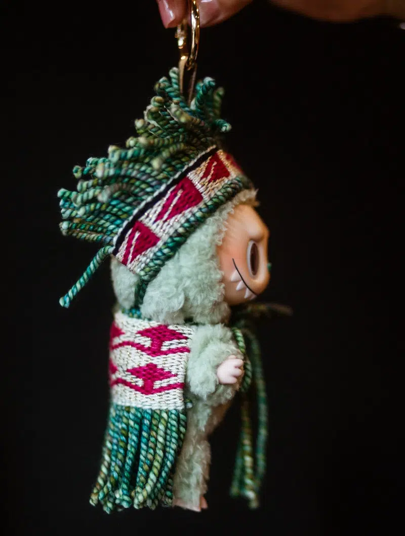Labubus in Chilkat attire