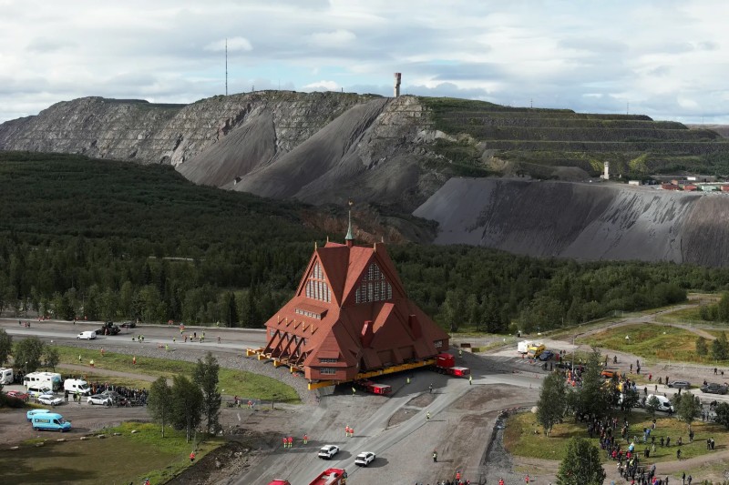 Mudarse a la Iglesia Kiruna en Suecia