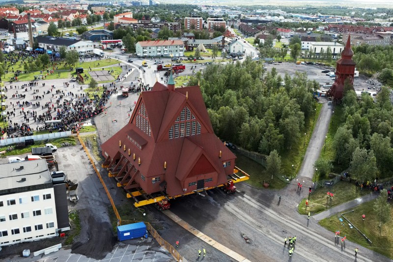 Mudarse a la Iglesia Kiruna en Suecia