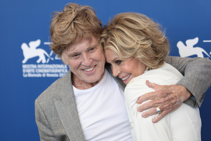 Robert Redford, Jane Fonda at the "Our Souls At Night" photocall, 74th Venice Film Festival in Italy on 1 September 2017.
