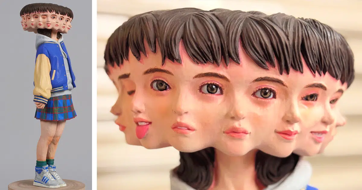 Artist Explores Humanity’s Wide Range of Emotions Through Multi-Faced Sculptures