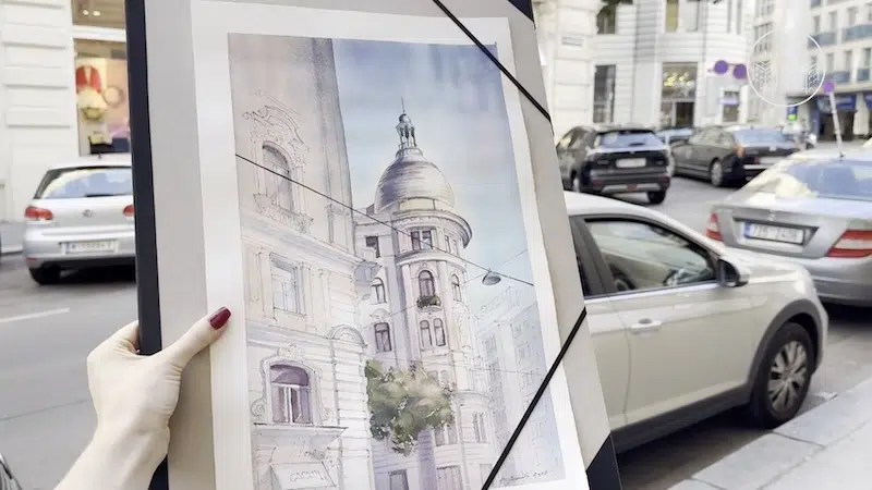 Launch article for "Architectural Watercolors"